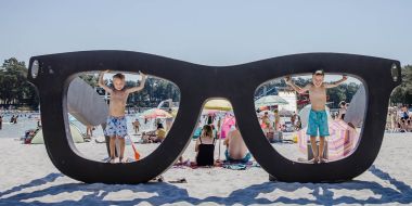 Volop waterpret aan de glijbanen van het Zilvermeer.